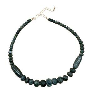 Jay King Graduated Teal Apatite Bead 18" Necklace Sterling Clasp